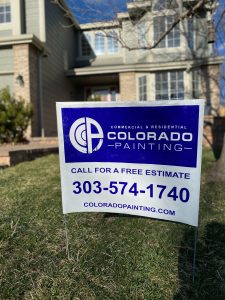 exterior house painter Denver, CO yard sign
