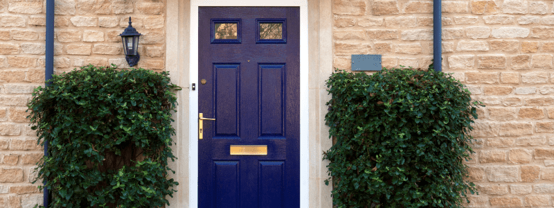 dark blue front door paint color